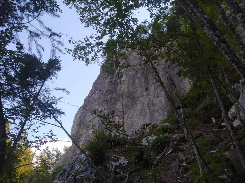 Lezení ve Slovinsku - skalní oblast Bellevue