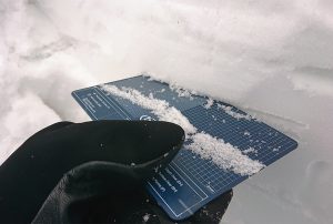 velikost sněhu