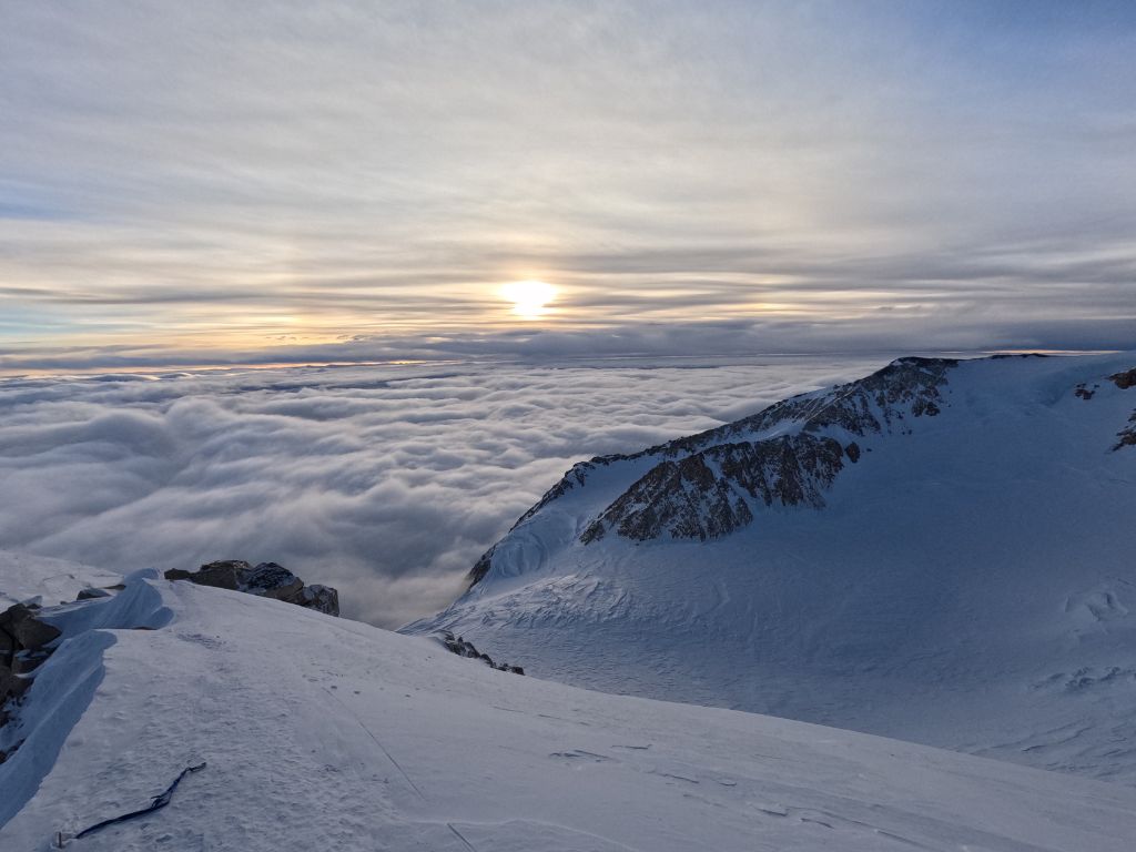Západ slunce na Denali